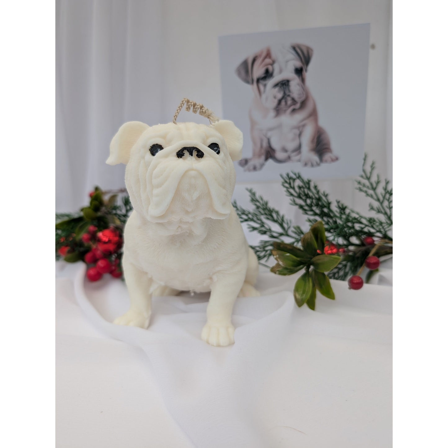 Bulldog Candle| Dog Candle | Bulldog Candle Gift | Non toxic candle image 5