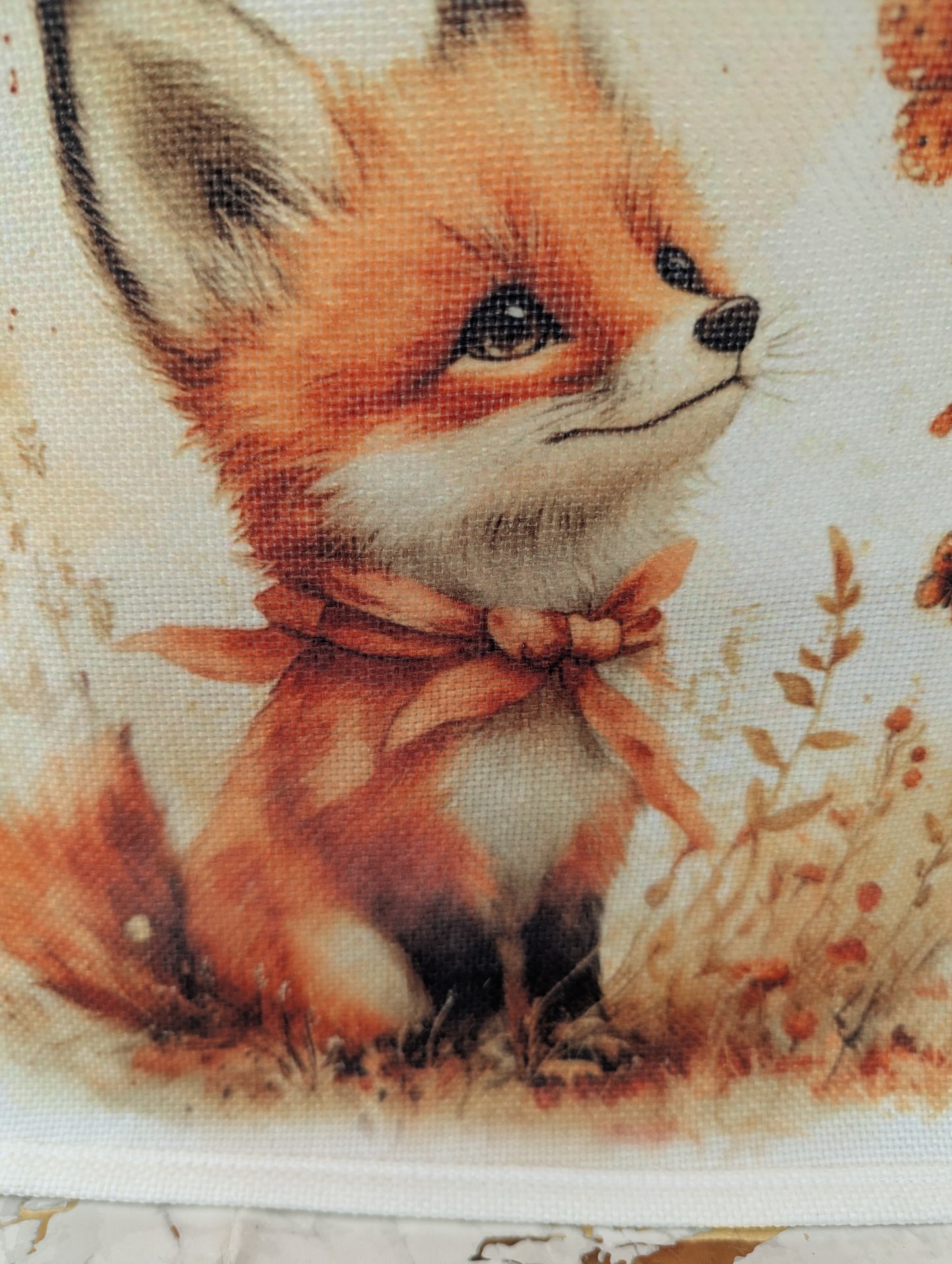 Detailed close up of Fox Tote Bag illustration