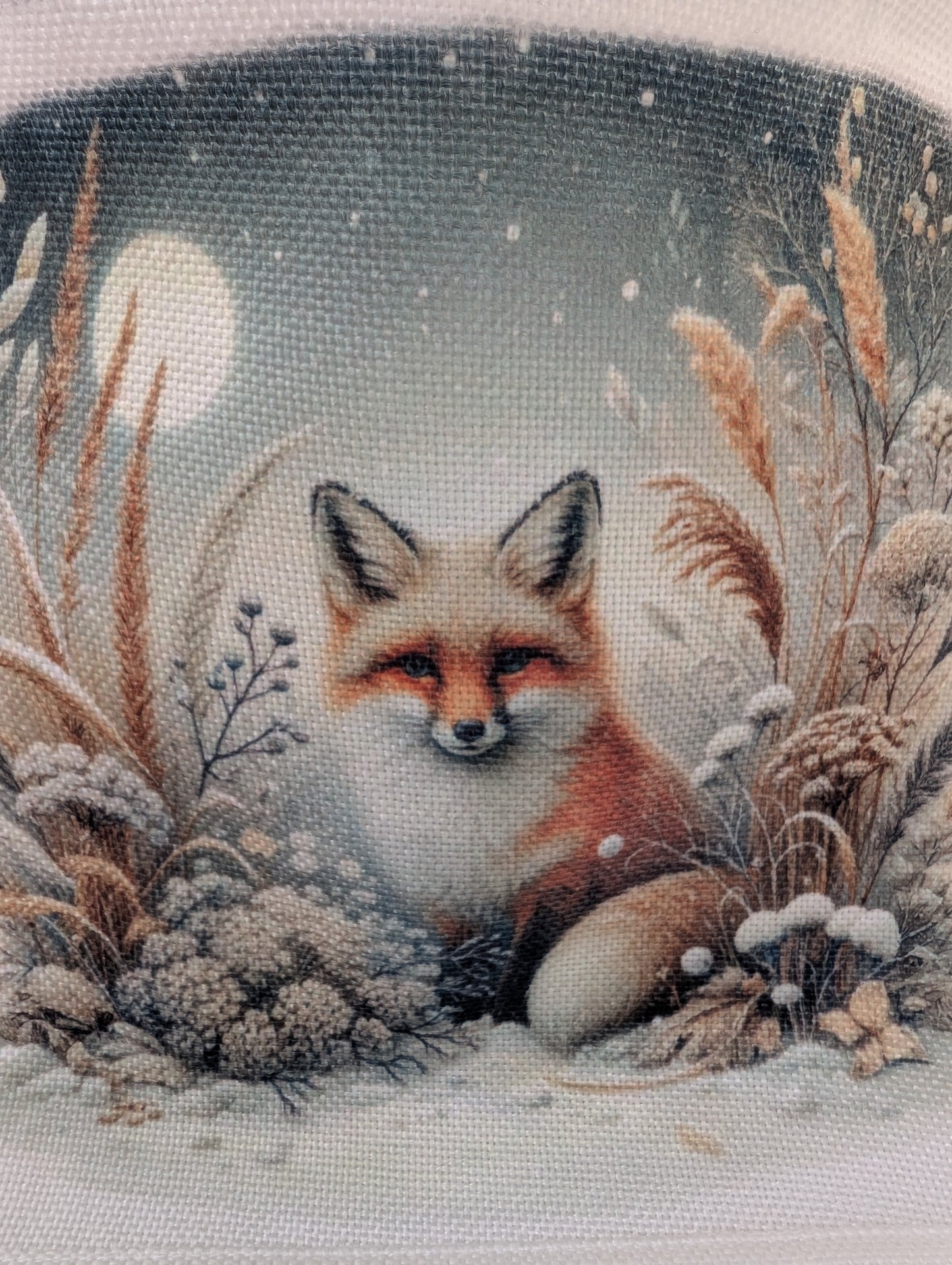Fox Tote Bag | Linen Mix | Fox Gift Idea UK