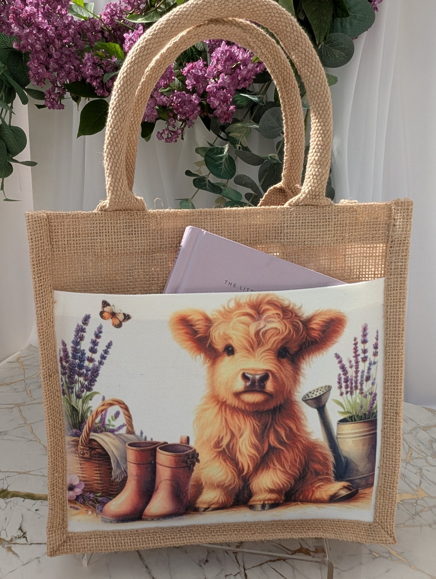 Cow Print Tote Bag – Highland Coo Shopping Bag | Reusable Eco Gift