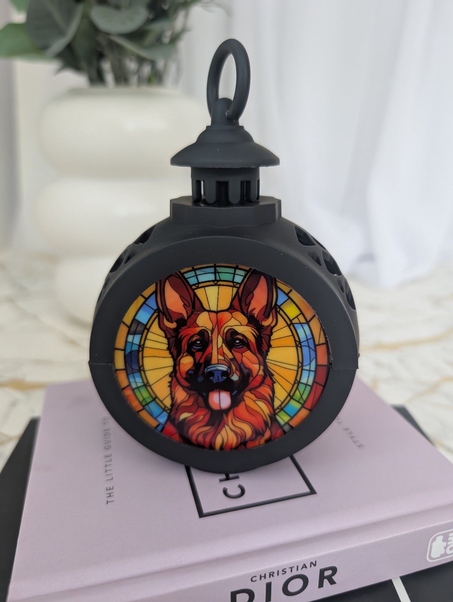 Stained Glass Style Alsation LED lamp | German Shepherd |Alsation Gift