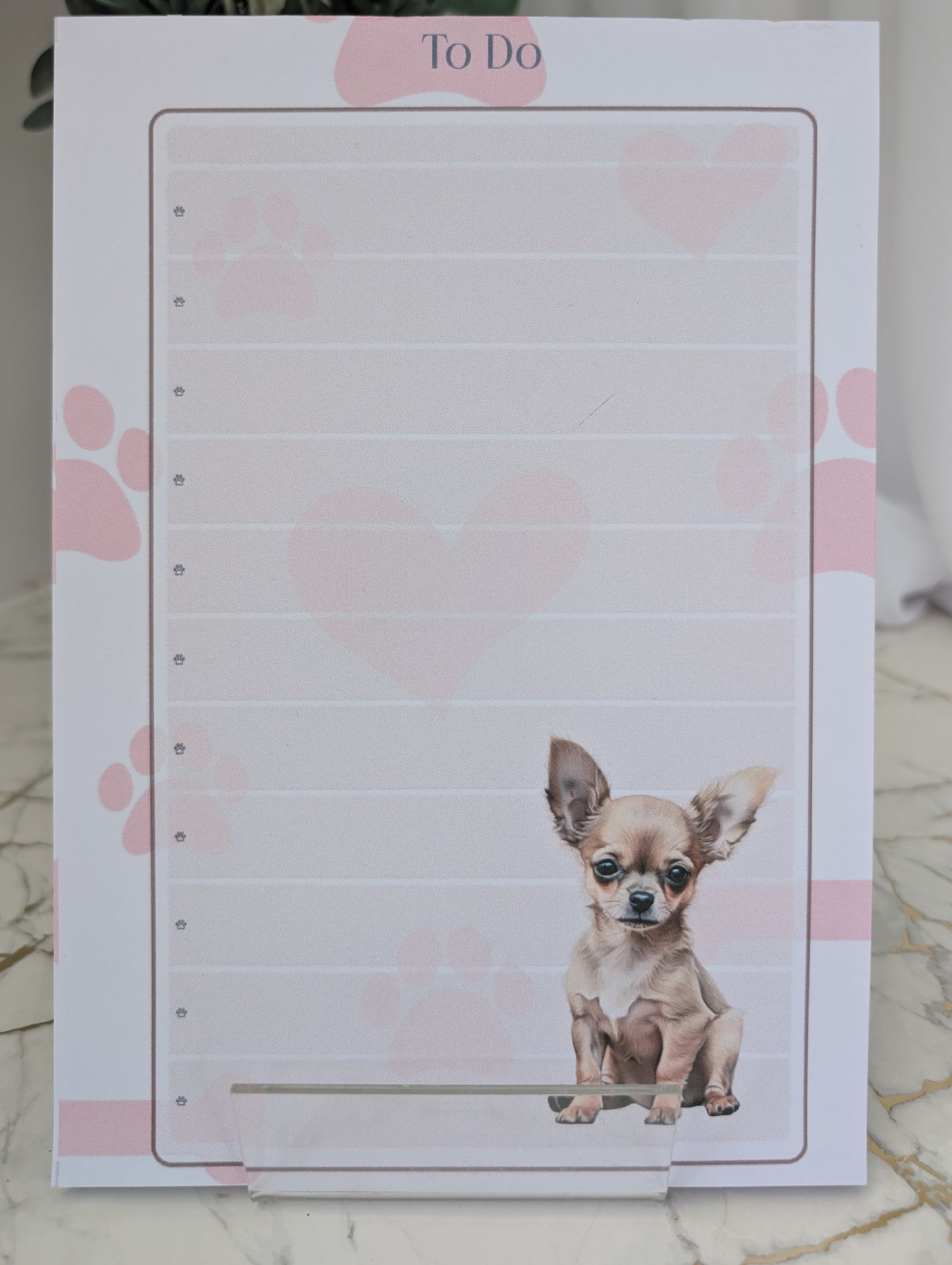 Chihuahua Notepad | Chihuahua Notebook | Dog Themed Stationery