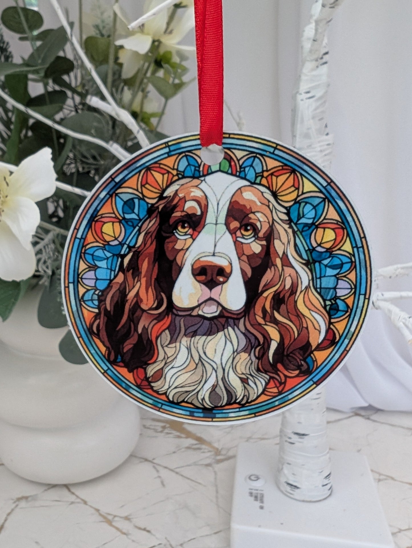 English Springer Spaniel Hanging Decoration | Springer Spaniel Decor