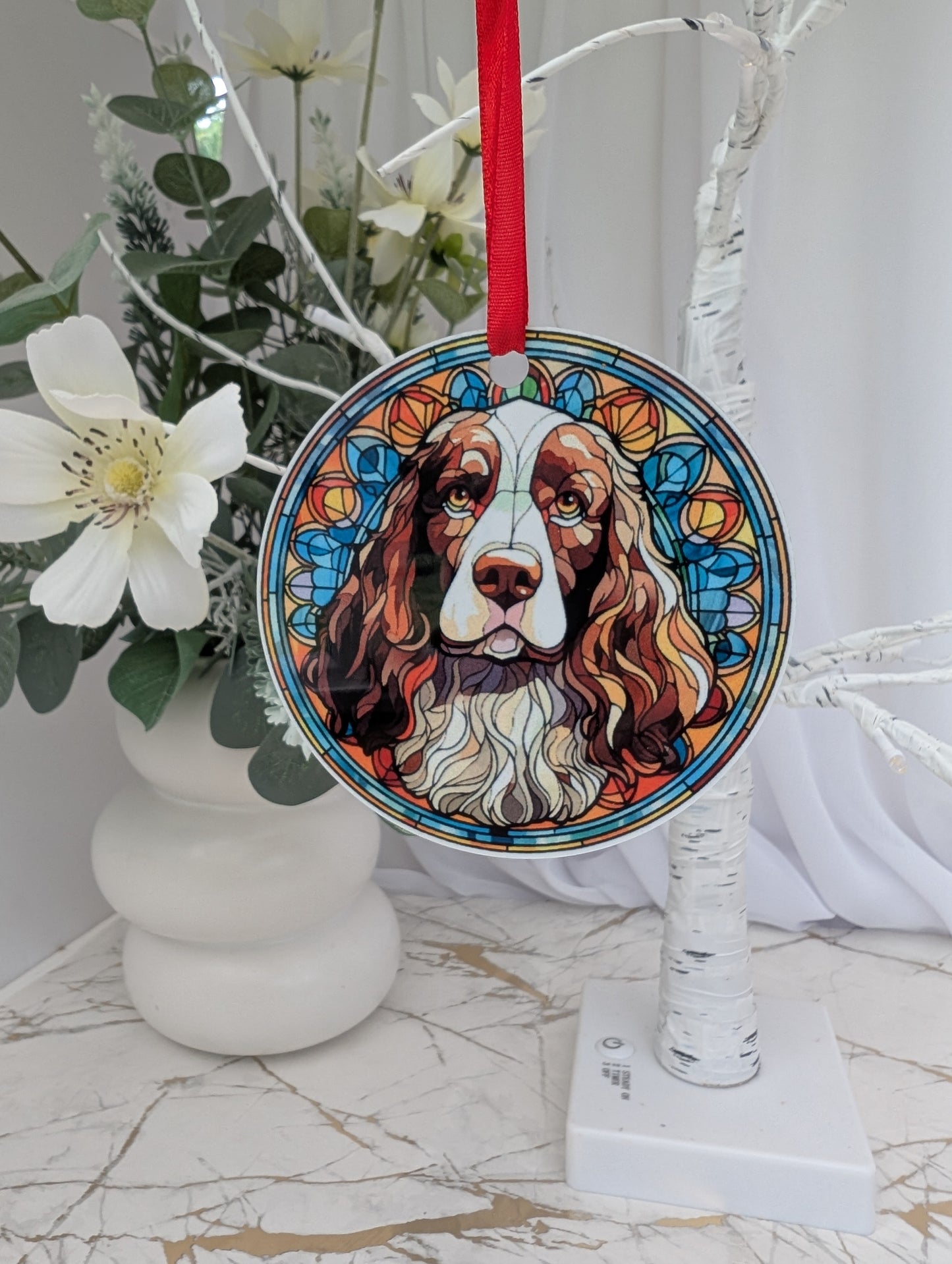 English Springer Spaniel Hanging Decoration | Springer Spaniel Decor