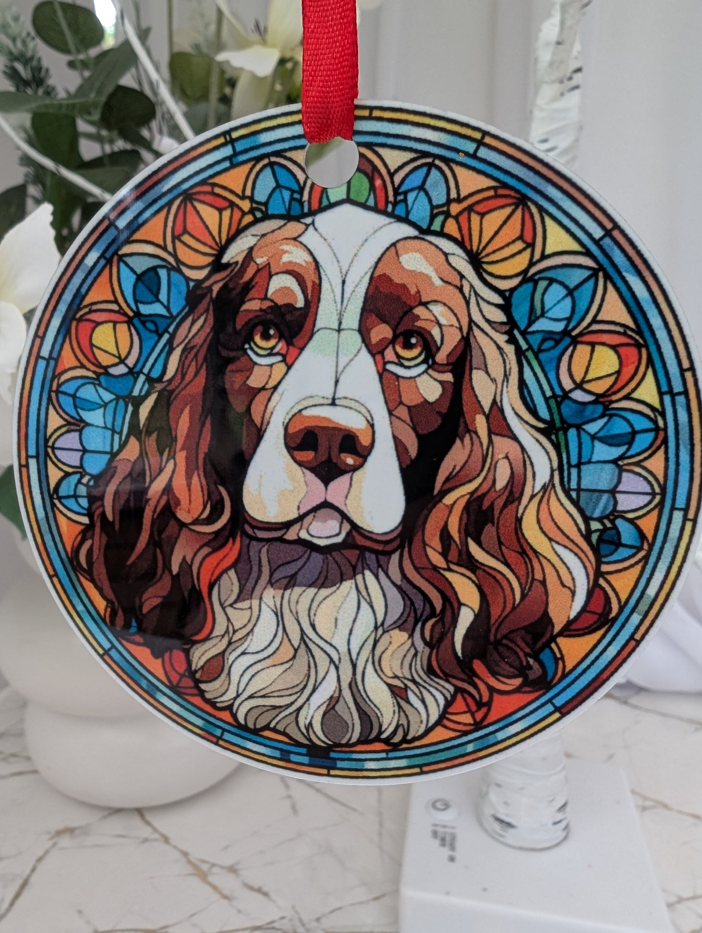 English Springer Spaniel Hanging Decoration | Springer Spaniel Decor
