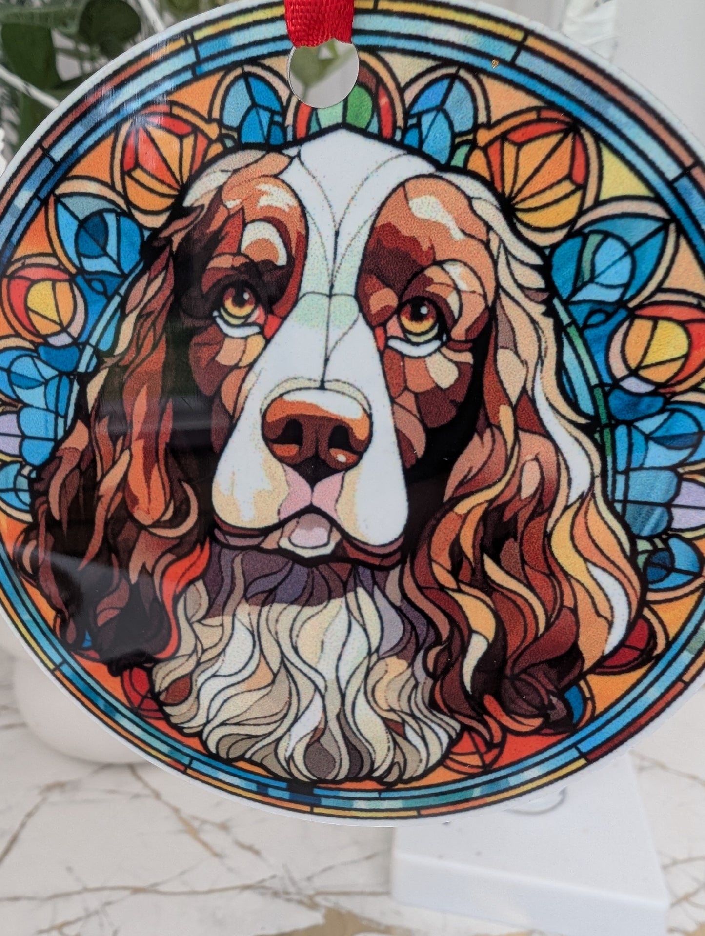 English Springer Spaniel Hanging Decoration | Springer Spaniel Decor