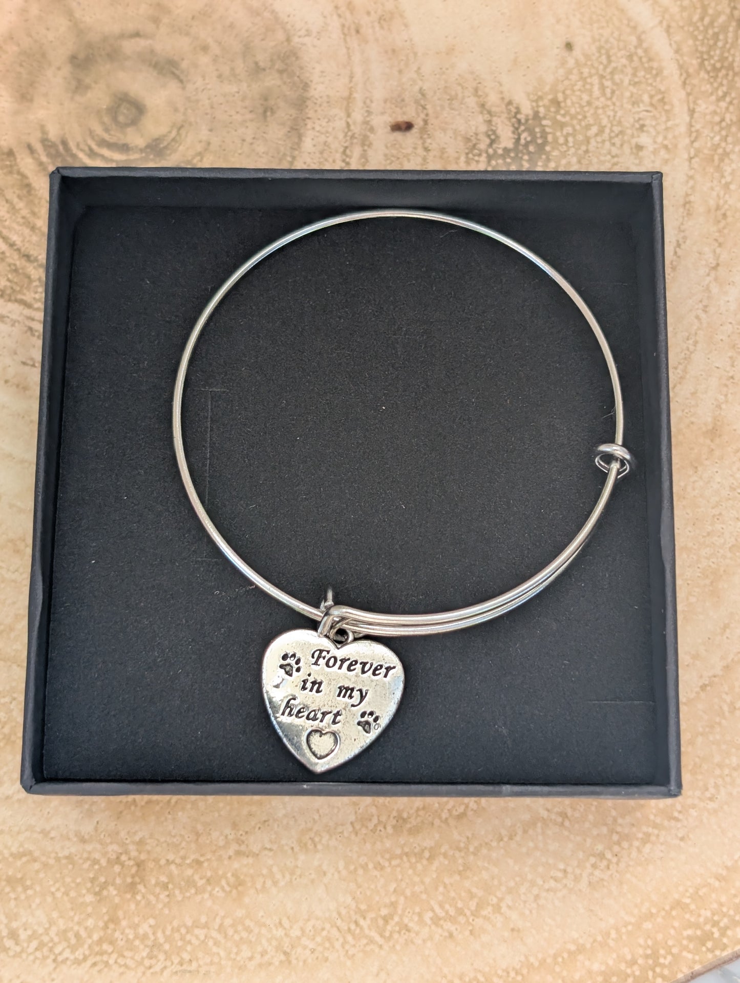 Forever in My Heart Expandable Bracelet | Dog Paw Bracelet