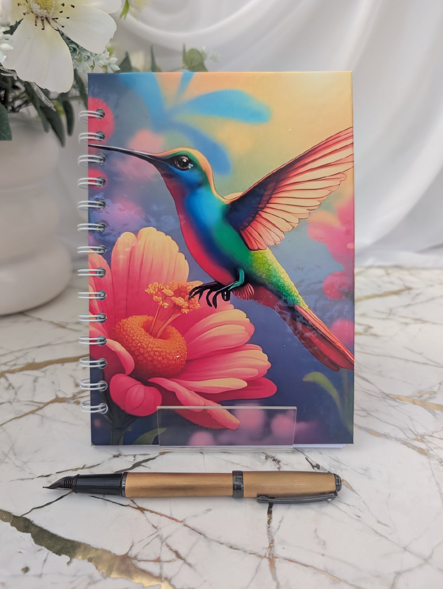Hummingbird Handmade Notebook – A5 Glossy Hardback