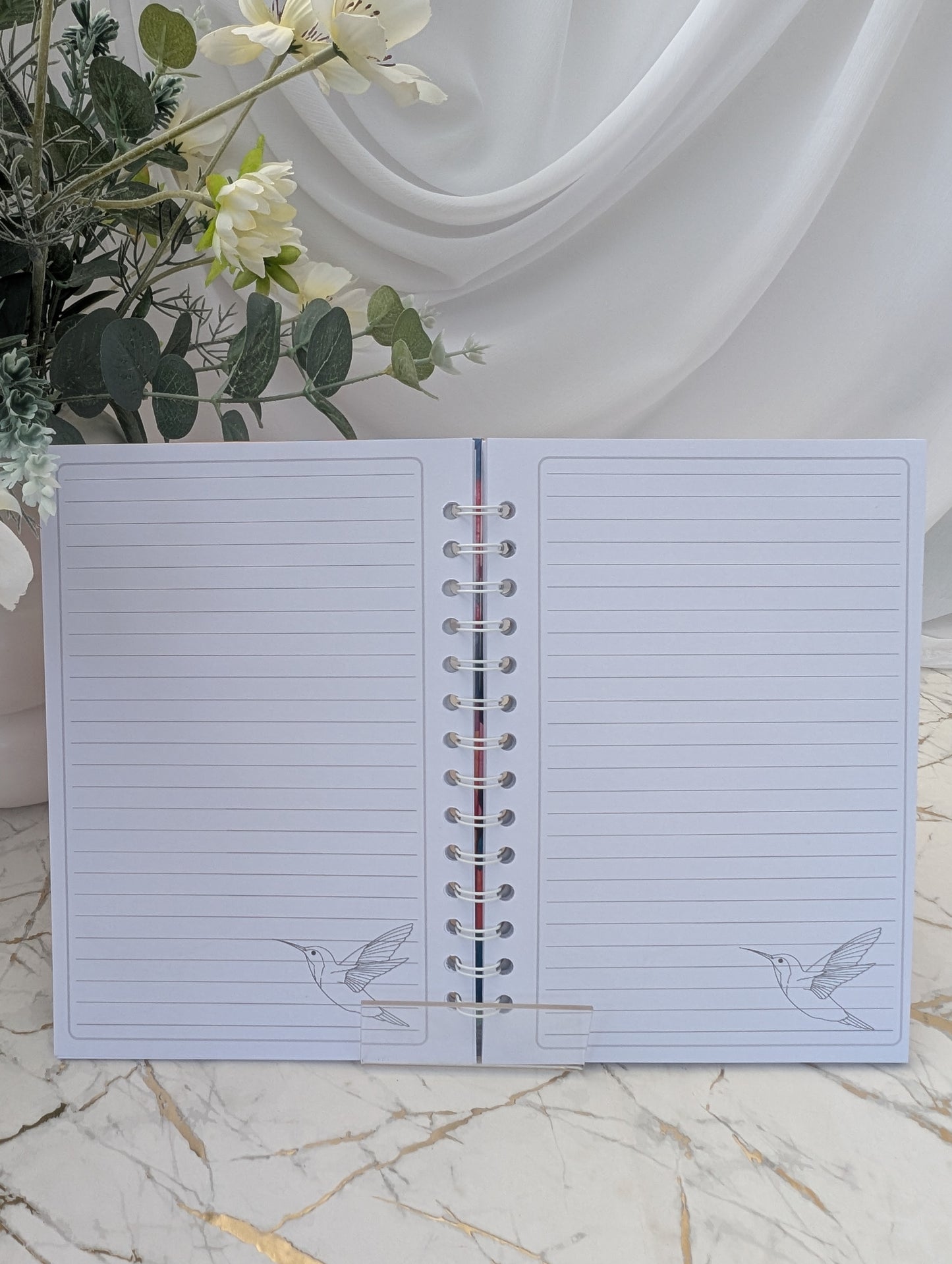Hummingbird Handmade Notebook – A5 Glossy Hardback