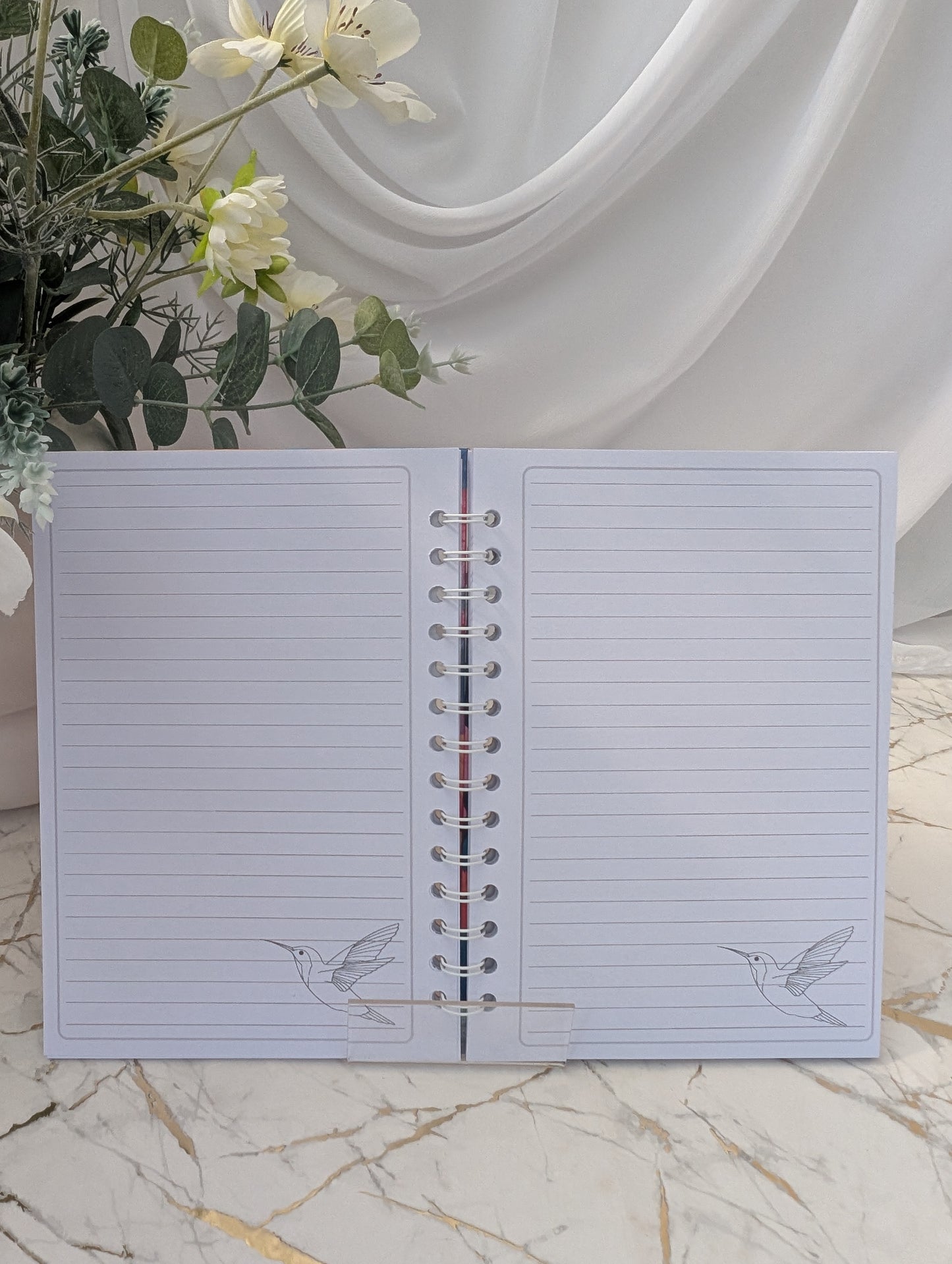 Hummingbird Handmade Notebook – A5 Glossy Hardback