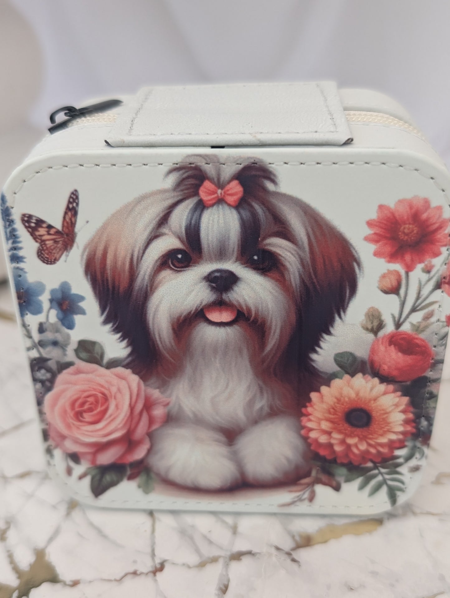 Travel Jewellery Box | Shih-Tzu Gift| Dog Themed Gift