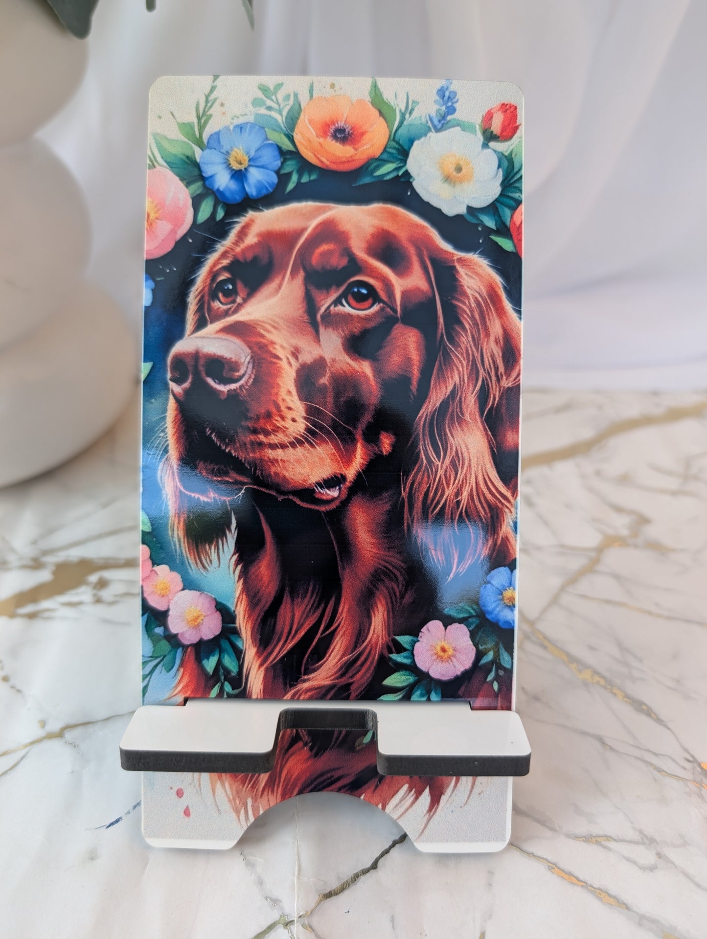 Red Setter Mobile Phone Stand | Irish Setter Dog Lover Gift
