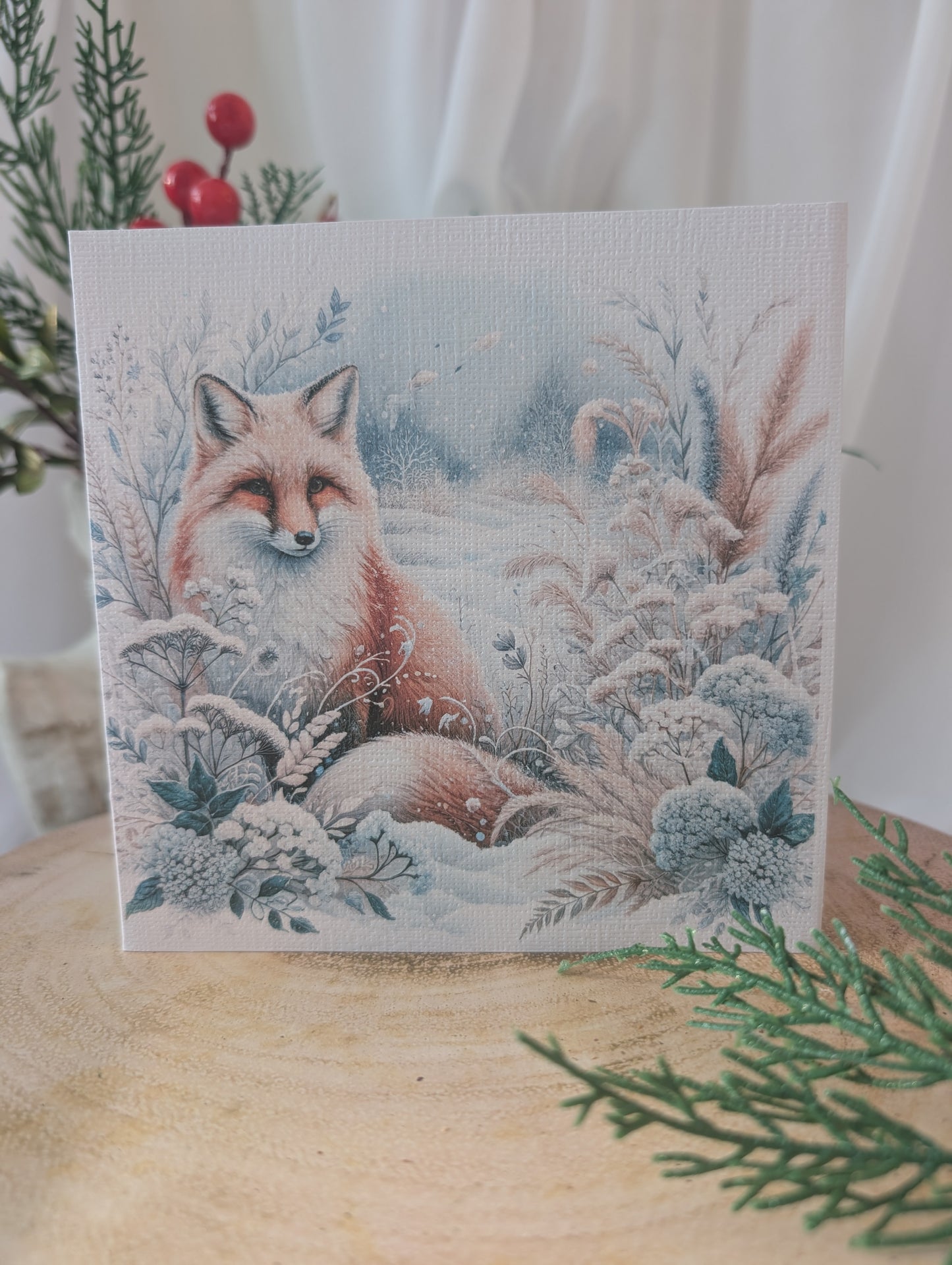 Wintry Fox Christmas Card