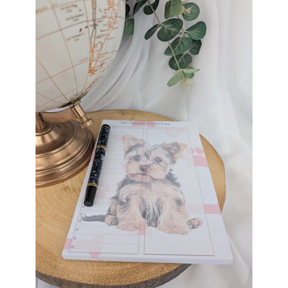 Yorkshire Terrier Notepad | Yorkie Notebook | Dog Themed Stationery image 1