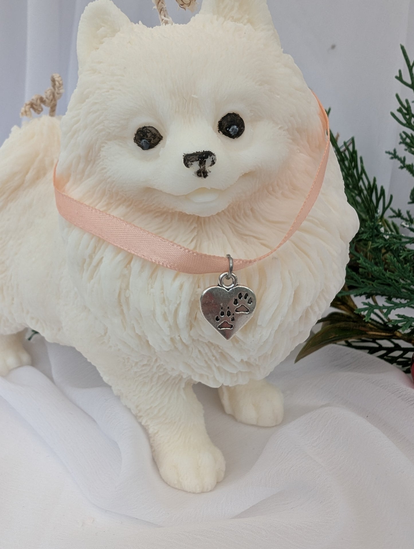 Pomeranian Puppy Candle| Dog Candle | Pomeranian Candle Gift image 1