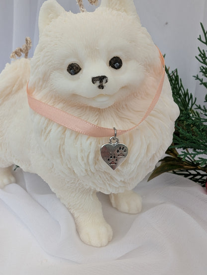 Pomeranian Puppy Candle| Dog Candle | Pomeranian Candle Gift image 1
