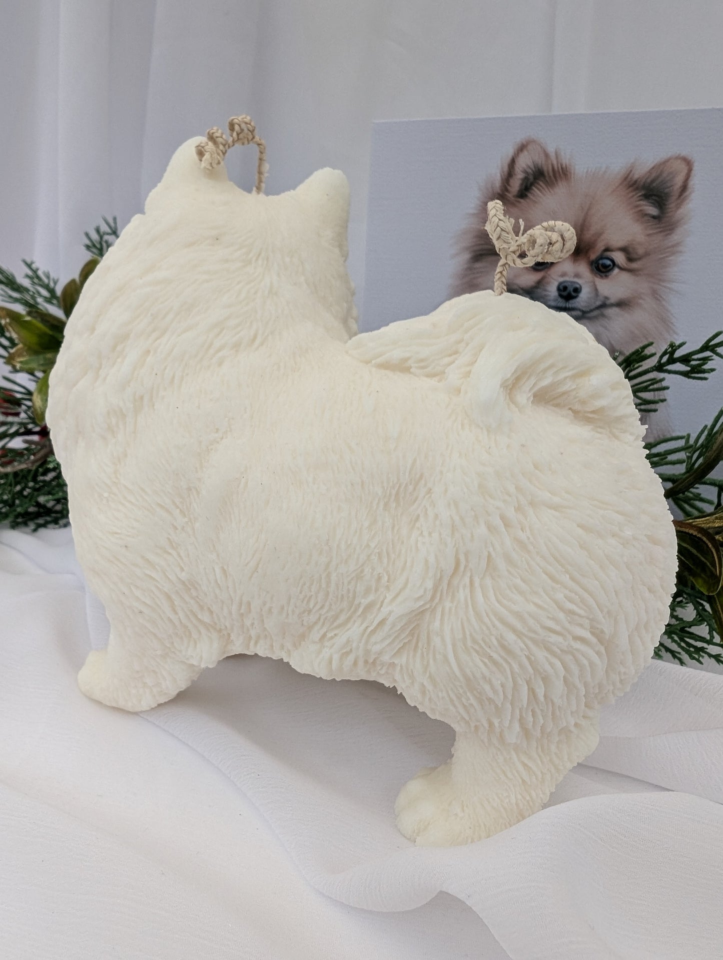 Pomeranian Puppy Candle| Dog Candle | Pomeranian Candle Gift image 5