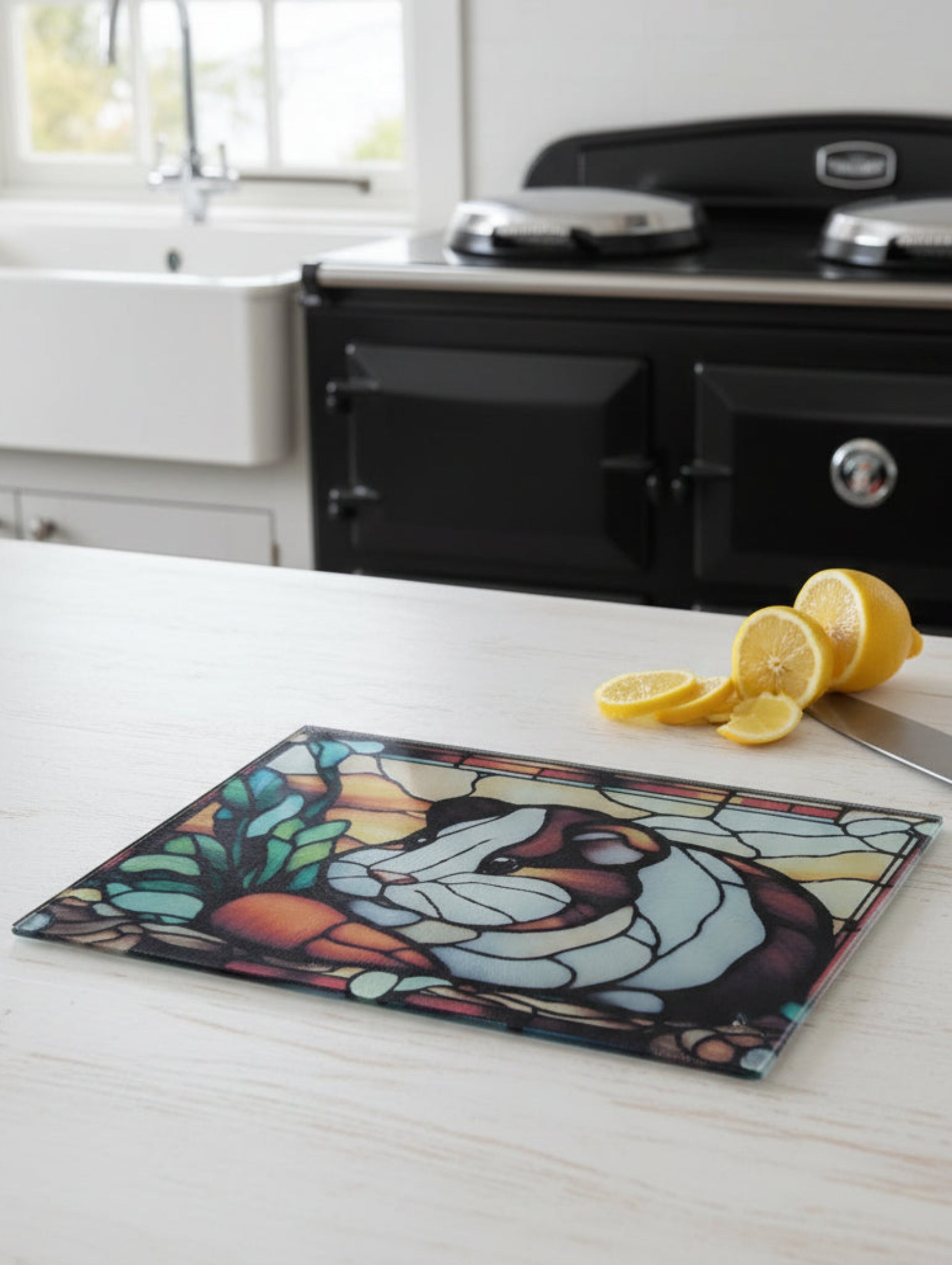 Guinea Pig stained glass effect cutting board