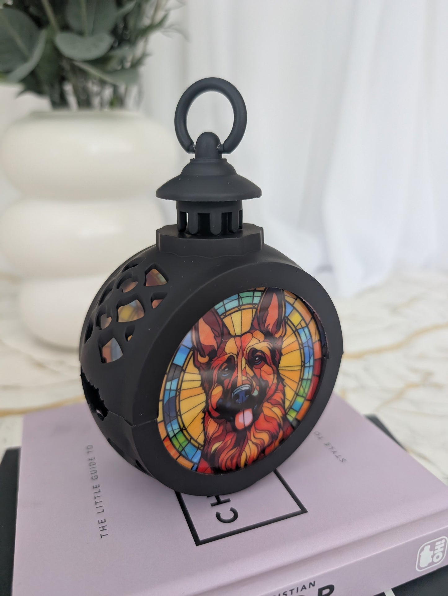 Stained Glass Style Alsation LED lamp | German Shepherd |Alsation Gift