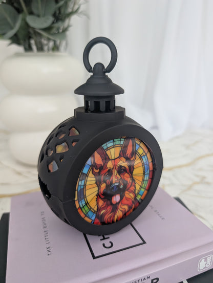 Stained Glass Style Alsation LED lamp | German Shepherd |Alsation Gift