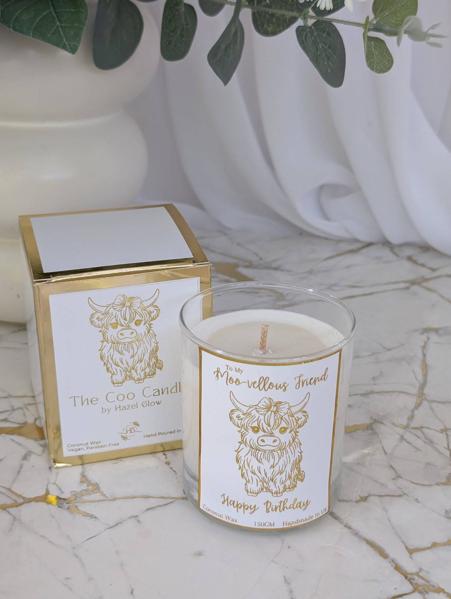 Highland Cow Gift | Highland Cow Candle | Vegan Candle