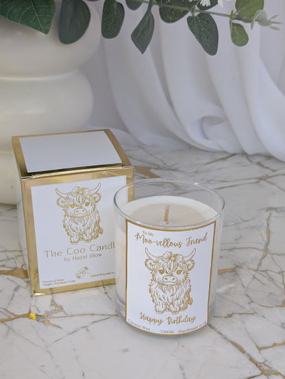 Highland Cow Gift | Highland Cow Candle | Vegan Candle