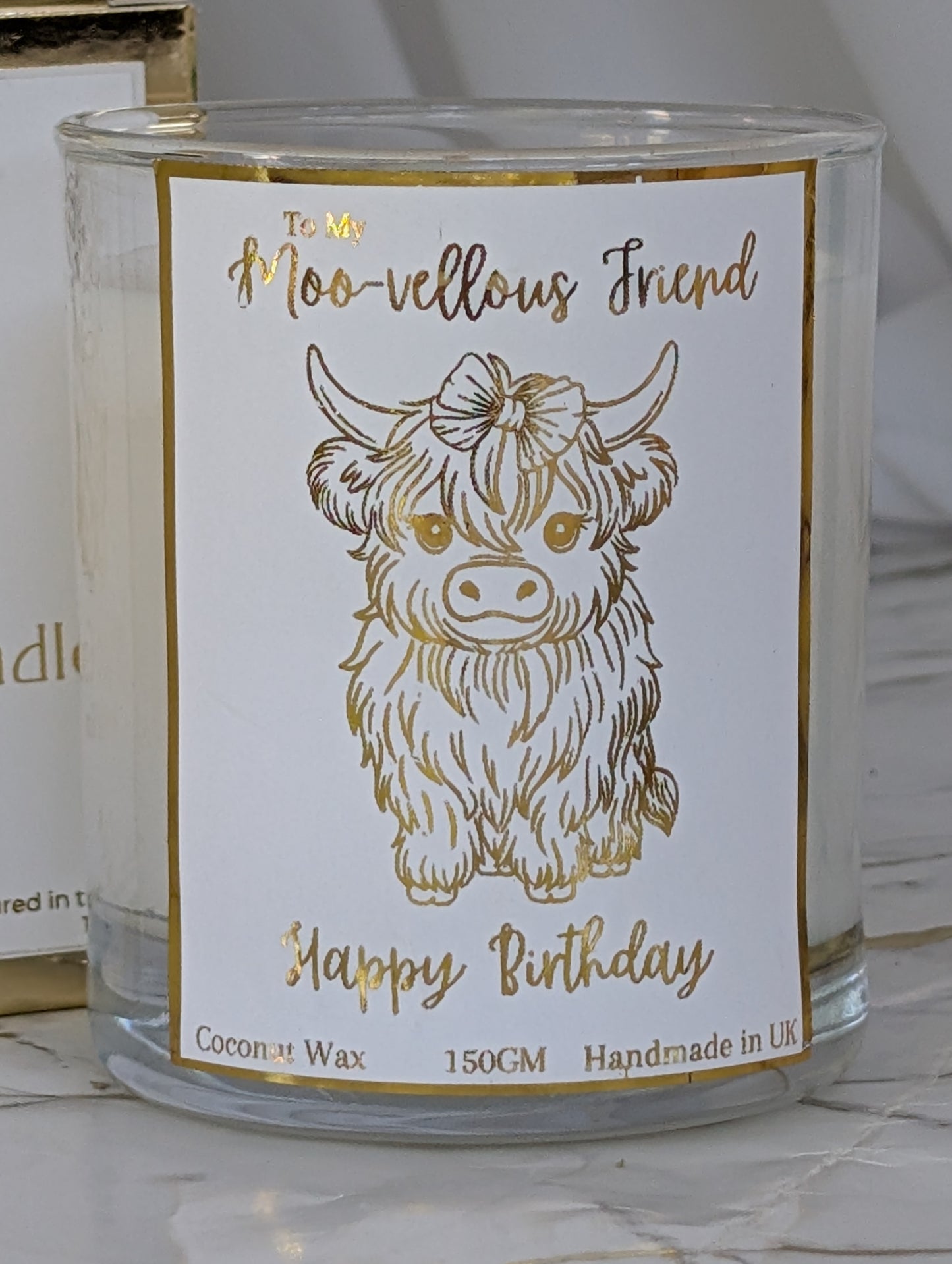 Highland Cow Gift | Highland Cow Candle | Vegan Candle