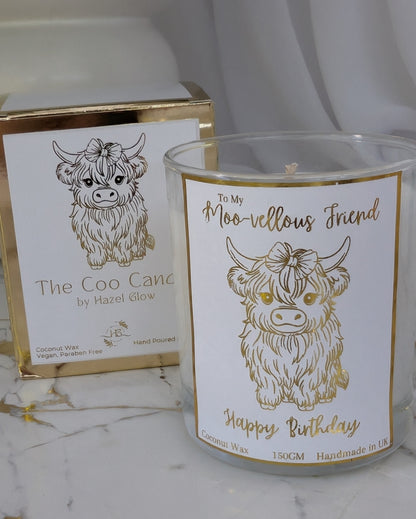 Highland Cow Gift | Highland Cow Candle | Vegan Candle