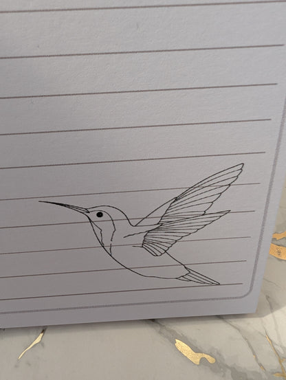 Hummingbird Handmade Notebook – A5 Glossy Hardback