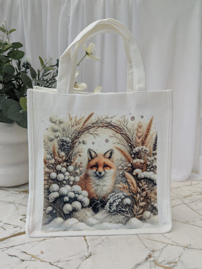 Fox Tote Bag | Fox Gift for Her | Winter Fox Bag |