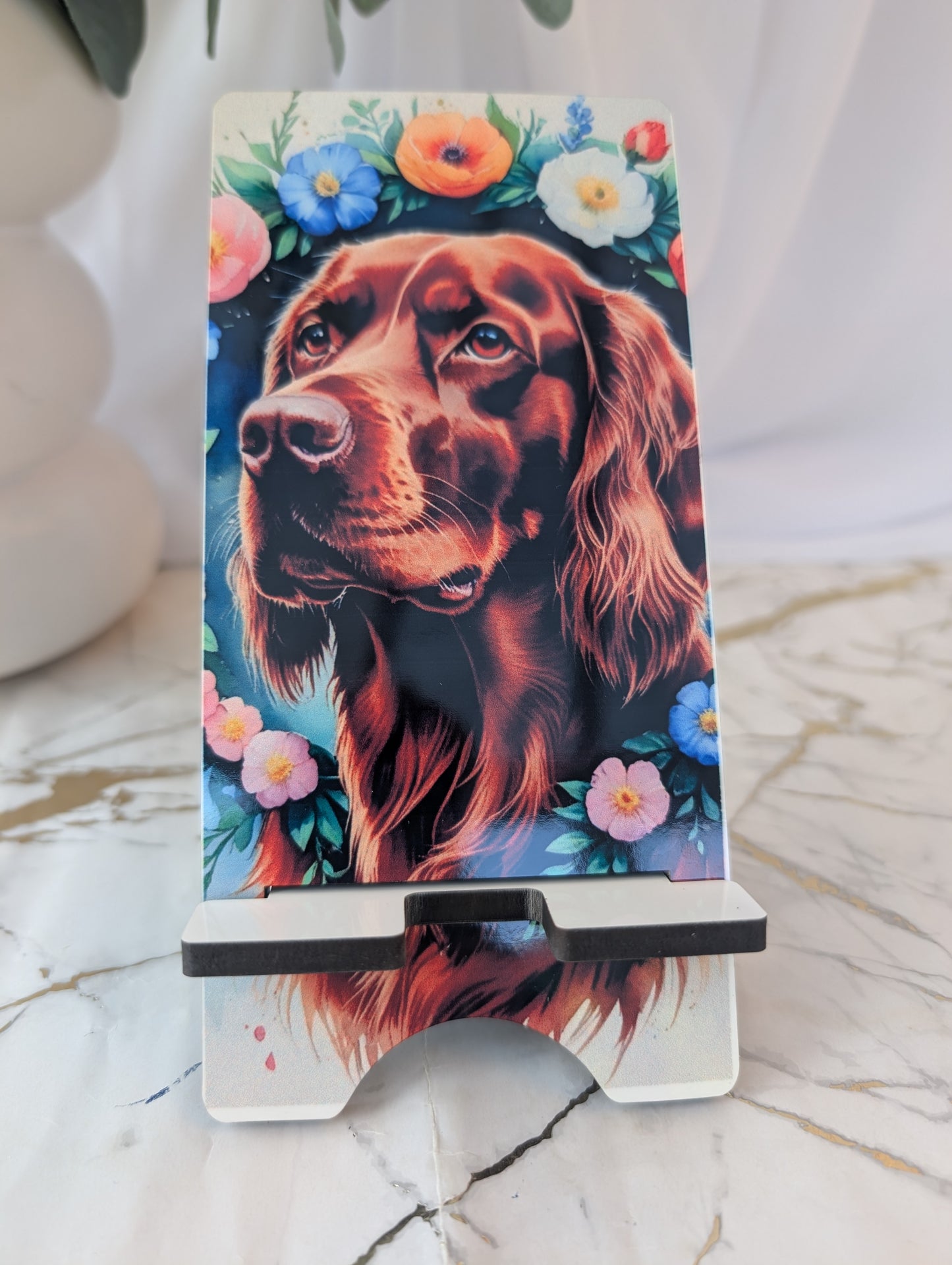 Red Setter Mobile Phone Stand | Irish Setter Dog Lover Gift