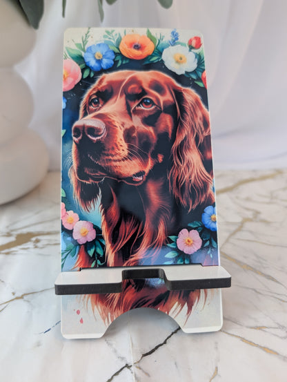 Red Setter Mobile Phone Stand | Irish Setter Dog Lover Gift