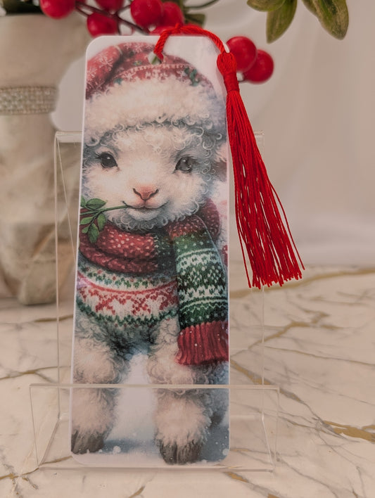 Christmas Bookmark  | Cute Sheep Design Stocking Filler
