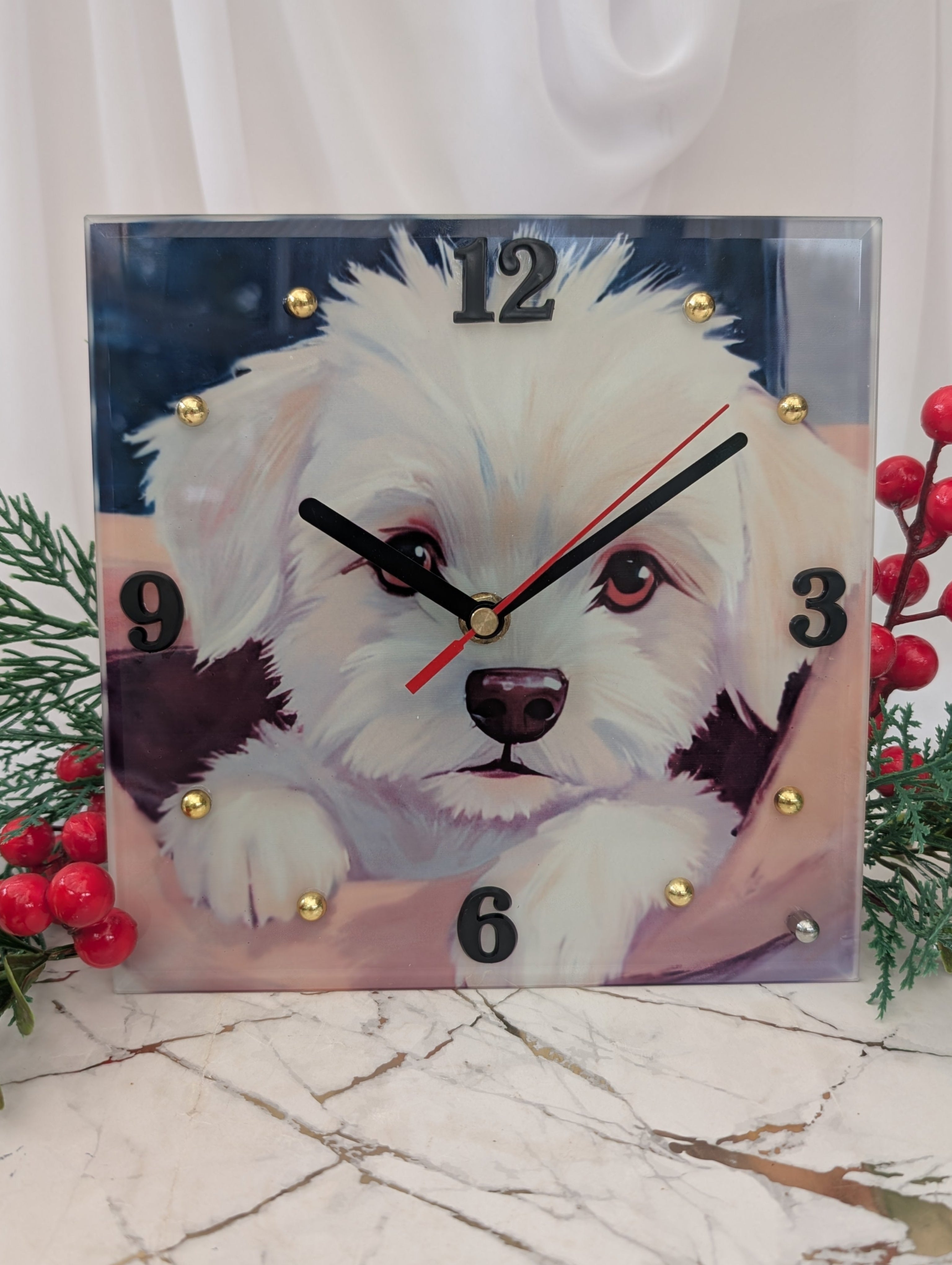 Cockapoo Silhouette Clock Cavapoo & Cockapoo Dog Clocks - Gifts for Dog Mums & Dads | Paws and Glow