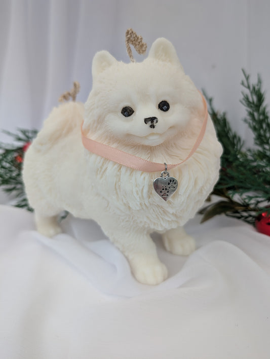 Pomeranian Puppy Candle| Dog Candle | Pomeranian Candle Gift image 2