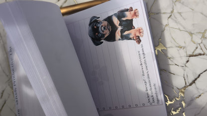 Rottweiler Puppy Tear-Off Notepad – Rottie Lover Gift