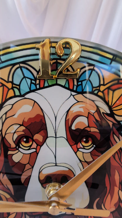 Dog Wall  Clock | Springer Spaniel Clock | Dog Clock