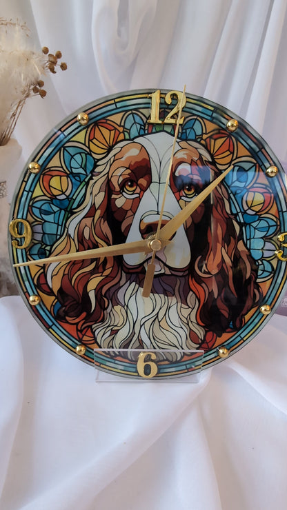 Dog Wall  Clock | Springer Spaniel Clock | Dog Clock